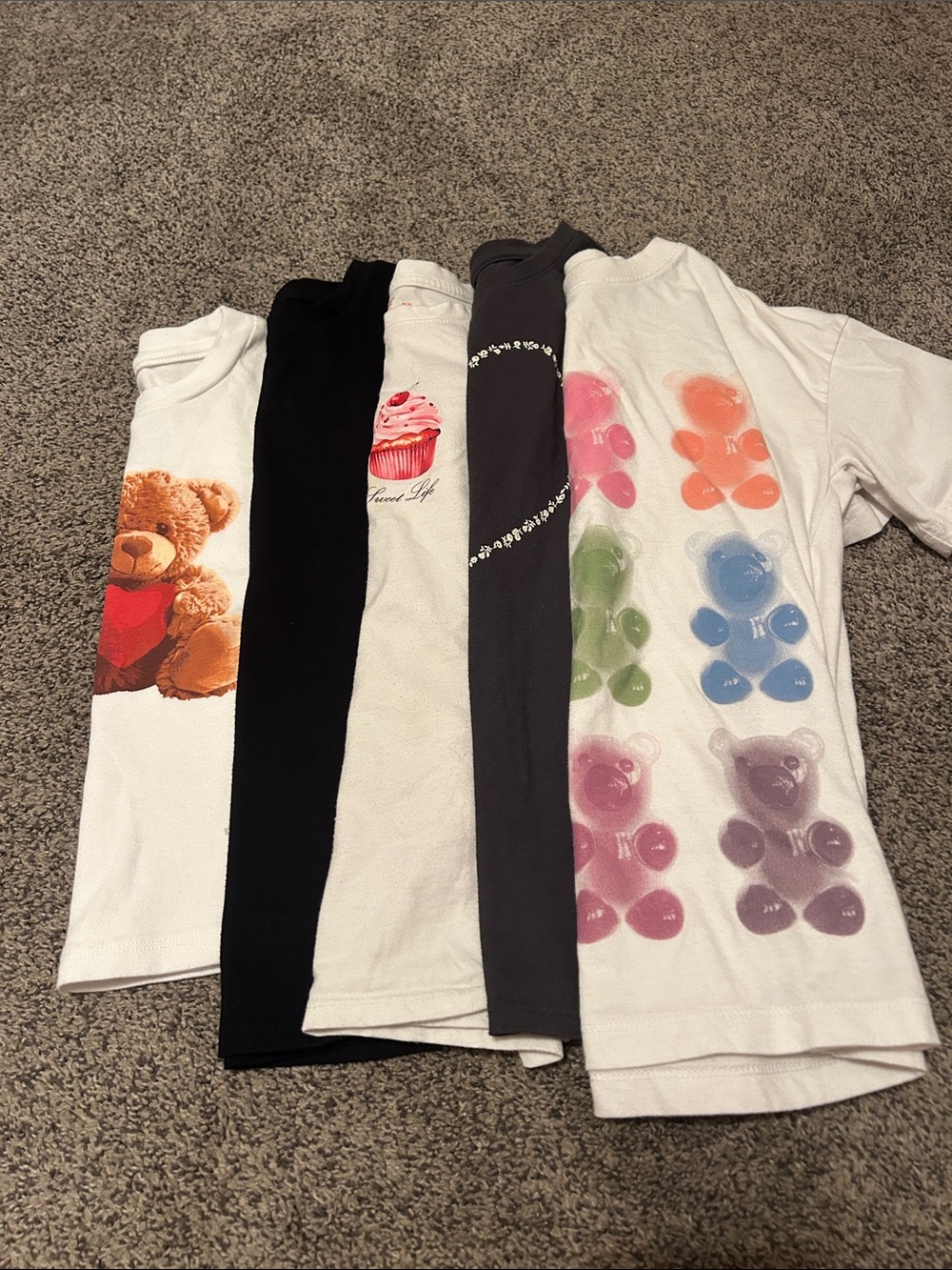 Kids Short Sleeve Lot of 5- 4 Cat and Jack, 1 Art Class